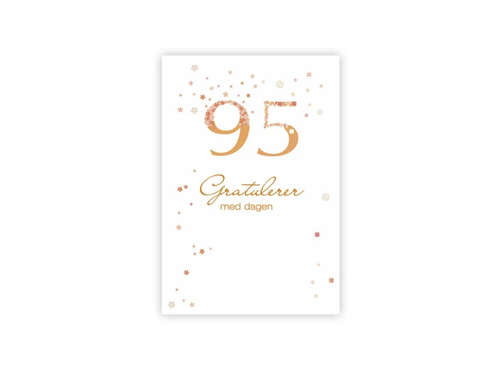 Lite dobbelt gratulasjonskort 95 A7 dobbelt kort 