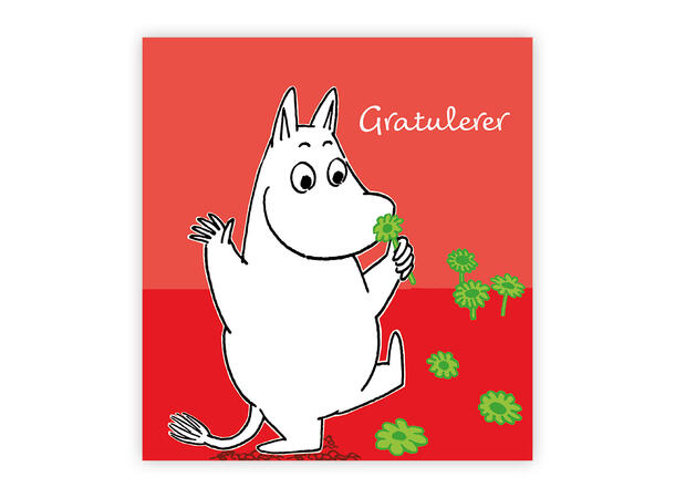 Mummi dobbeltkort - Gratulerer 7,5 cm Mummi 