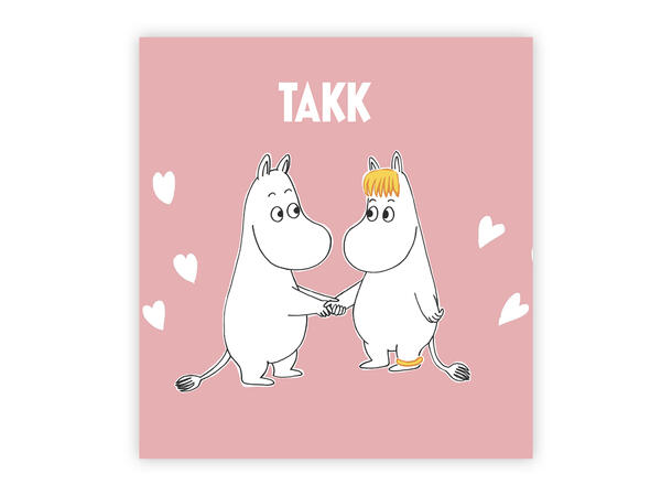 Mummi dobbeltkort - Takk 7,5 cm Mummi 