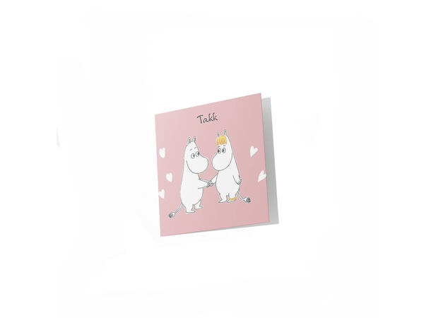 Mummi dobbeltkort - Takk 7,5 cm Mummi