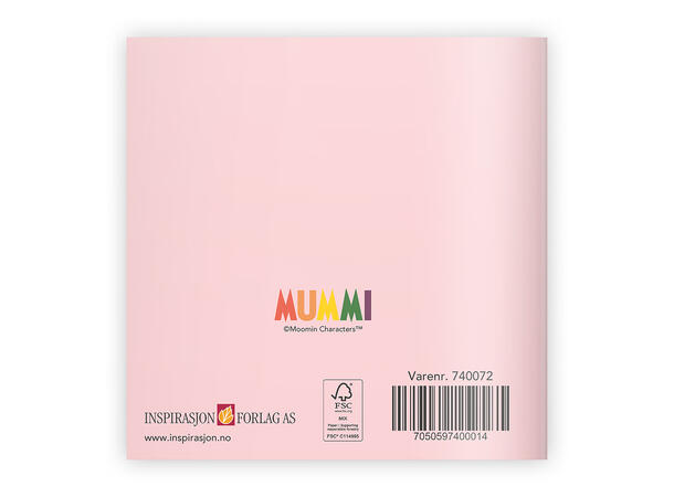 Mummi dobbeltkort - Takk 7,5 cm Mummi