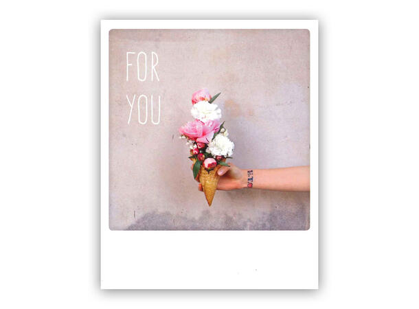 Pickmotion postkort - Flowers for you Pickmotion - Postkort