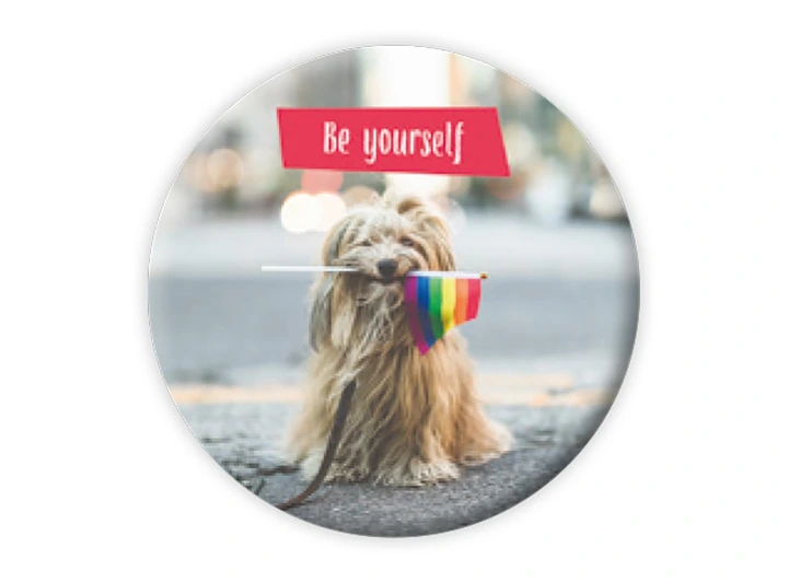 PickmotionmMagnet  Be Yourself 5,6 cm 