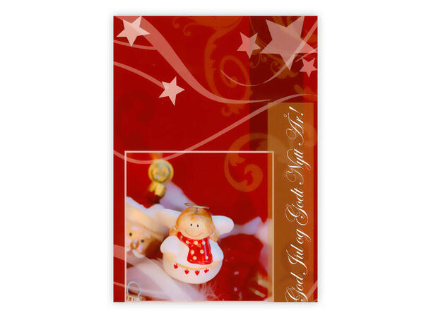 Postkort God Jul og Godt Nytt År! A6 Postkort
