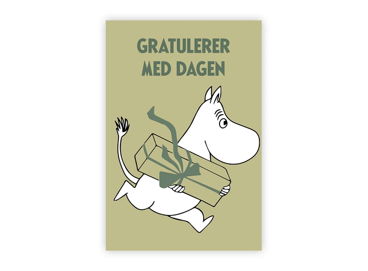 Mummi dobbeltkort - Gratulerer med dagen 17 cm  Mummi 