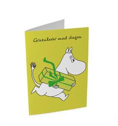 Mummi dobbeltkort - Gratulerer med dagen 17 cm  Mummi