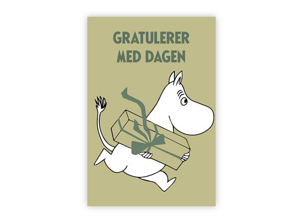 Mummi dobbeltkort - Gratulerer med dagen 17 cm  Mummi 