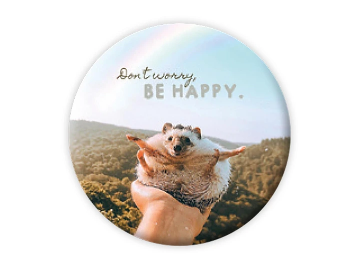 Pickmotion magnet  Dont worry, be happy 5,6 cm 