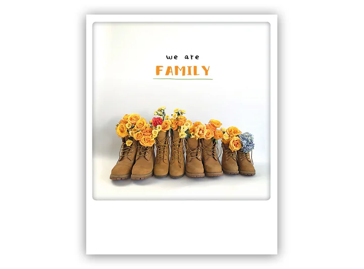 Pickmotion postkort - We are family Pickmotion - Postkort 