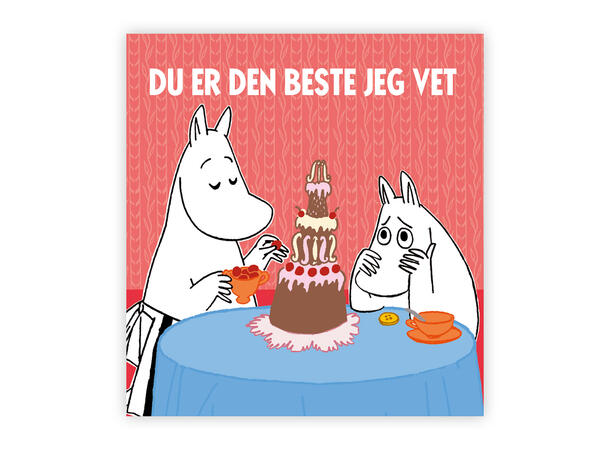 Mummi dobbeltkort - Du er den beste jeg 7,5 cm Mummi 