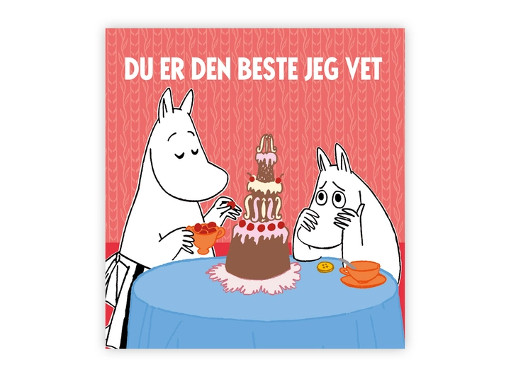 Mummi dobbeltkort - Du er den beste jeg 7,5 cm Mummi 