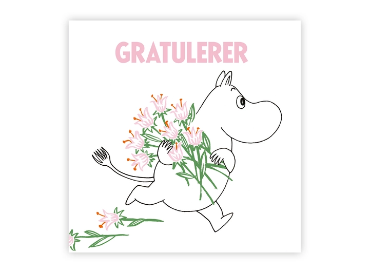 Mummi dobbeltkort - Gratulerer 12 cm Mummi 