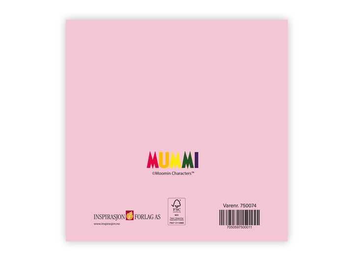 Mummi dobbeltkort - Gratulerer 12 cm Mummi 