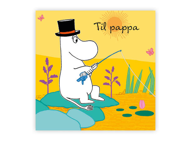 Mummi dobbeltkort - Til pappa 7,5 cm Mummi 