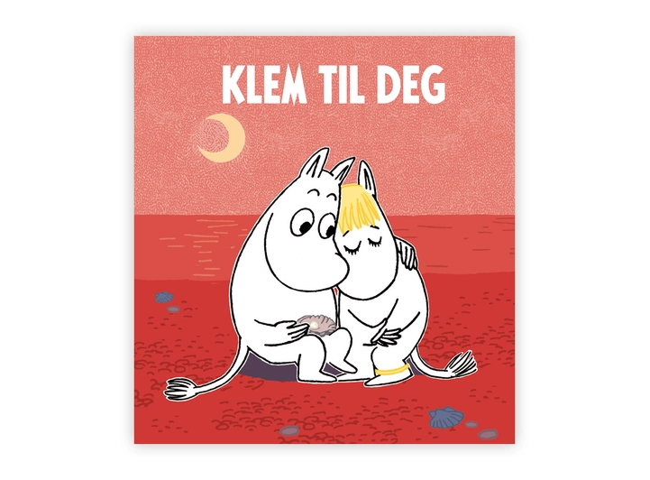 Mummi dobbeltkort - klem til deg 7,5 cm Mummi 
