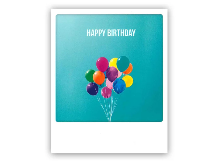 Pickmotion postkort - Birthday colours Pickmotion - Postkort 