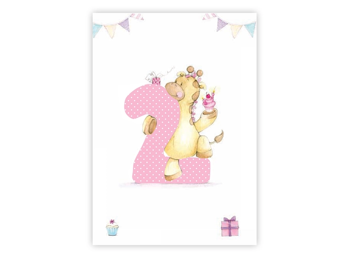 Postkort 2 år A6 postkort 
