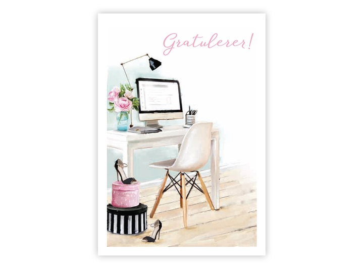 Postkort Gratulerer! A6 postkort 