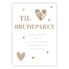 Dobbelt bryllupskort Så blir de stående A6 dobbelt kort