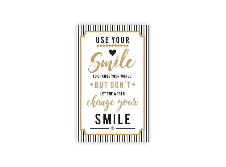 Lite dobbelt kort Use your smile to A7 dobbelt kort 
