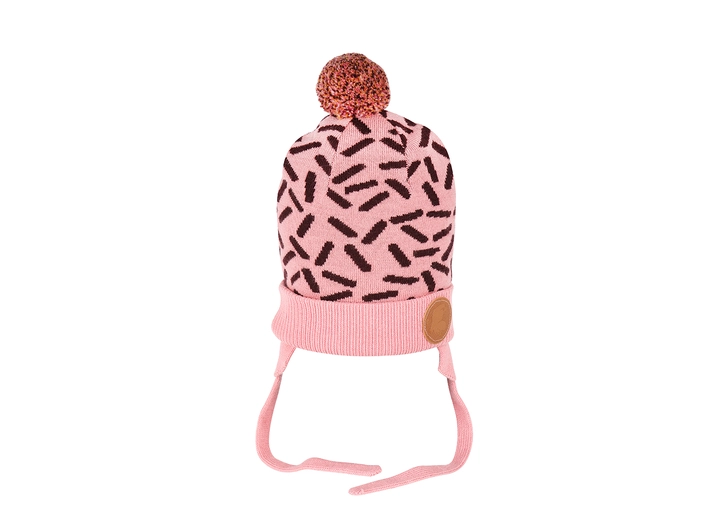 Mummi Strikket Lue - Rosa 42/44 Babyklær fra Mummi 