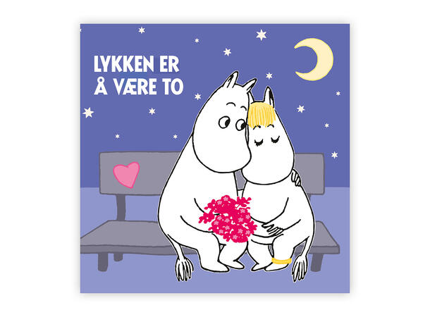 Mummi dobbeltkort - Lykken er å være to 12 cm Mummi 