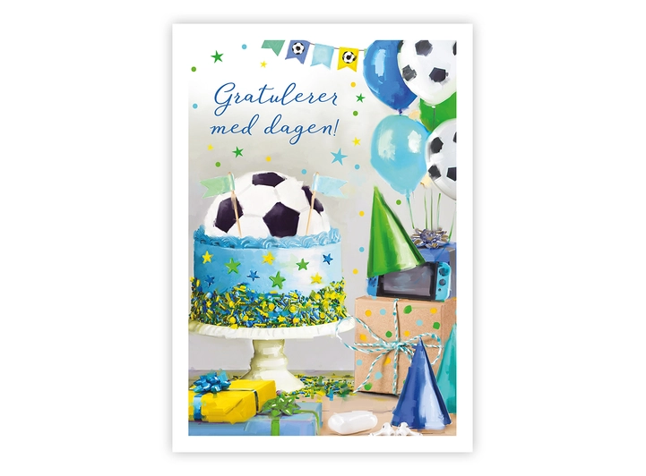 Postkort Gratulerer med dagen A6 postkort 