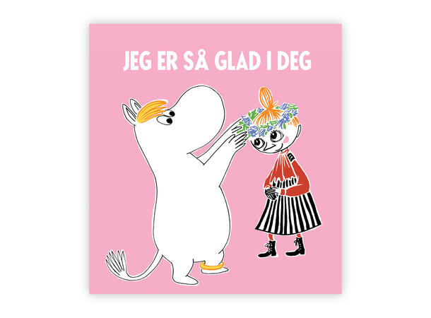 Mummi dobbeltkort - Jeg er så glad i deg 7,5 cm Mummi 
