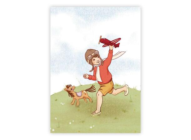 Belle & Boo - Postkort Little Aviator A6