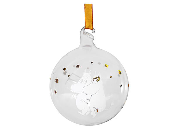 Mummi julekule - Sparkling stars 3pk 7cm gaveeske
