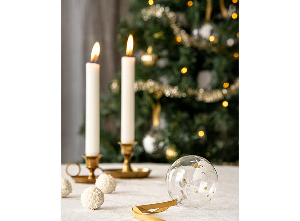 Mummi julekule - Sparkling stars 3pk 7cm gaveeske