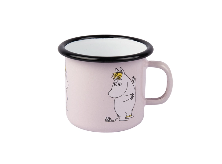 Mummikopp Emalje - Snorkfrøken 2,5 dl Rosa  Retro 