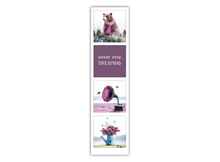 Pickmotion Bokmerke - never stop 20 x 5 cm 