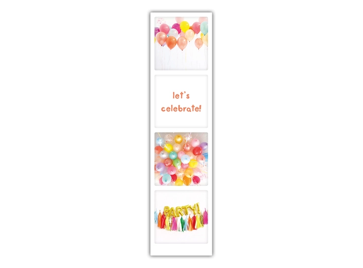 Pickmotion Bokmerke - let's celebrate 20 x 5 cm 