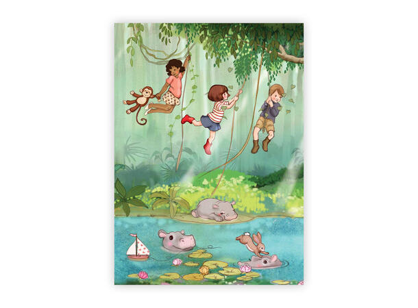 Belle & Boo - Postkort Hippo Lake A6 