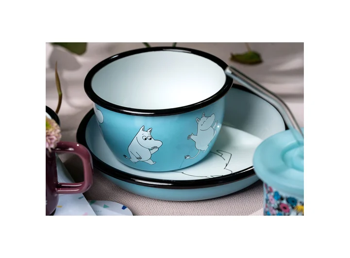 Mummi Bolle Emalje - Mummitrollet 6 dl   Retro 