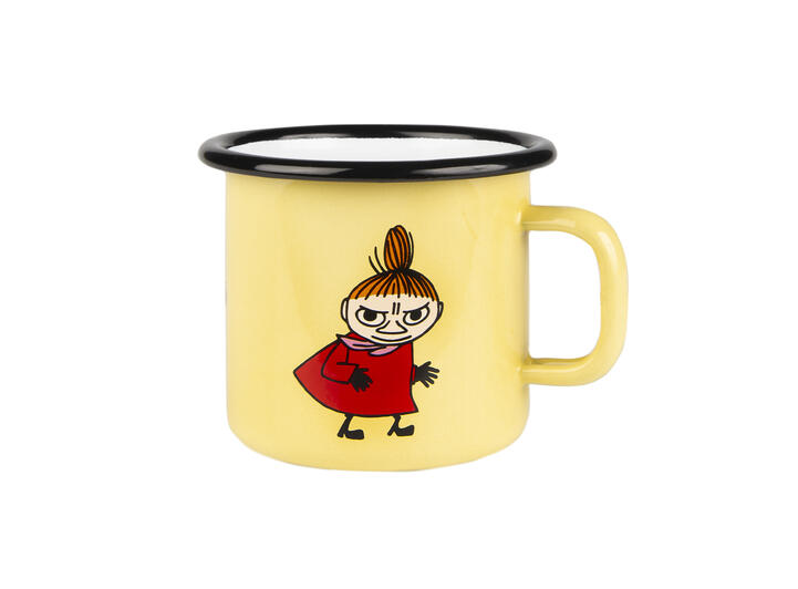Mummikopp Emalje - Lille My 2,5 dl Gul  Retro 