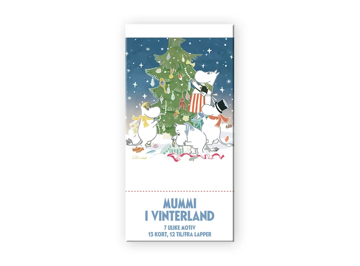 Mummi i Vinterland Kort - til/fra lapper Mummi 