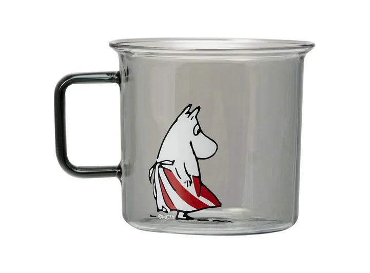 Mummikopp Glass - Mummimamma 3,5 dl Grå  Originals 