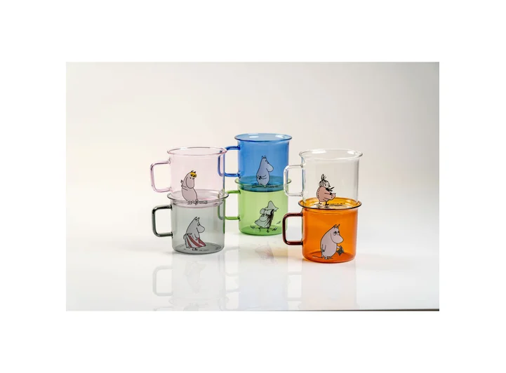 Mummikopp Glass - Mummimamma 3,5 dl Grå  Originals 