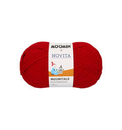 Mummigarn Muumitalo 100 g 599 Rød Filijonka 599 Rød