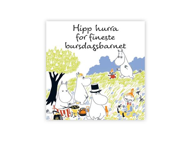 Mummi dobbeltkort - Hipp hurra 7,5 cm Mummi