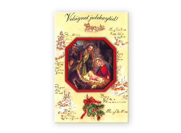 Kristent Postkort jul - Velsignet jule A6 Postkort