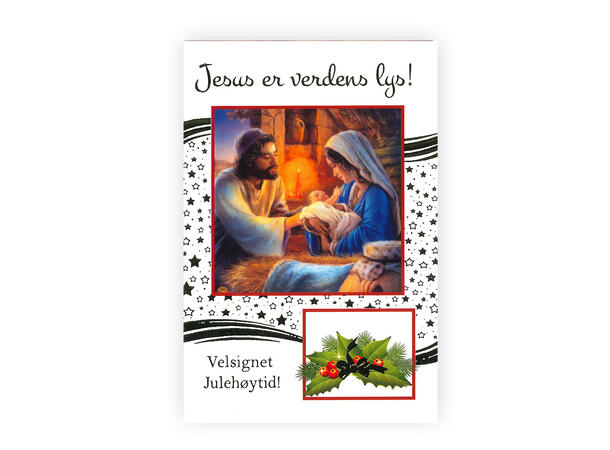 Kristent Postkort jul - Jesus er A6 Postkort