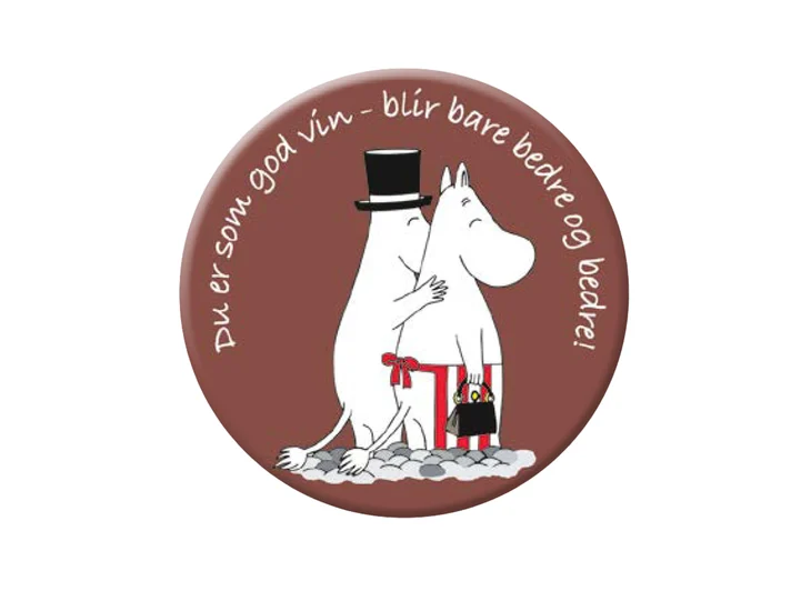 Magnet Mummi - Du er som god vin 5,6 cm 