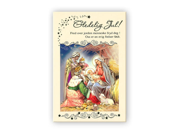 Kristent Postkort jul - Gledelig jul A6 Postkort