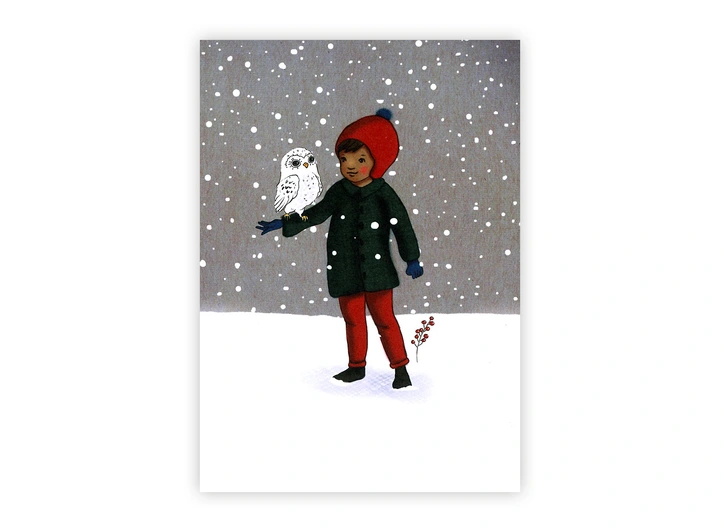 Belle & Boo - Postkort Snowowl A6 