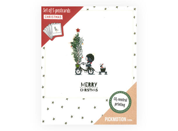 Pickmotion julekortpakke - Hjerte 5 stk postkort