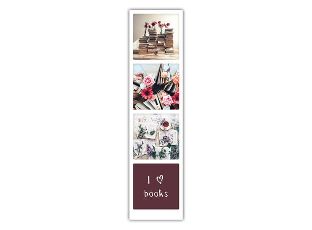 Pickmotion Bokmerke - I love books 20 x 5 cm 