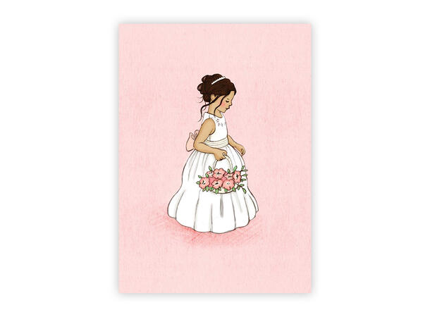Belle & Boo - Postkort Flower girl A6 